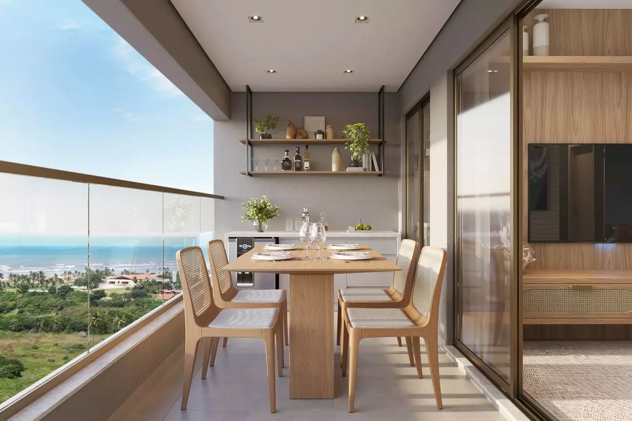 Varanda do apartamento
